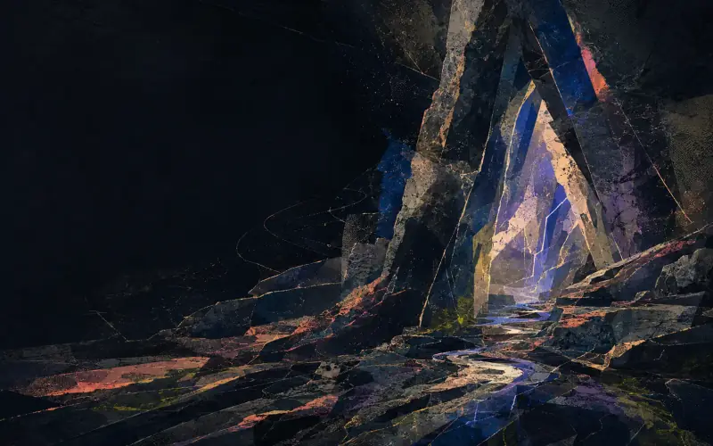 An original deep-time archive of basalt strata, shattered passages and overlapping histories